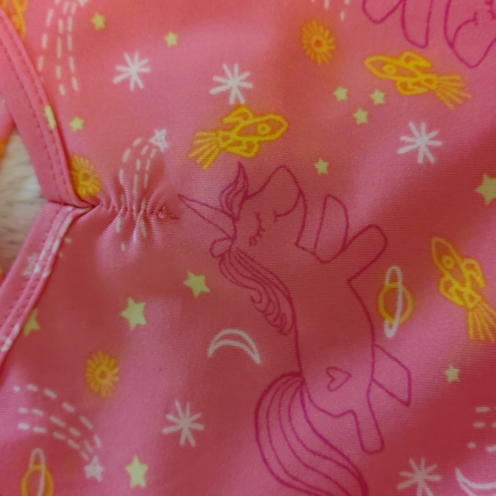 Pink Space Unicorn Dress for Kids Dot Dot Smile - Picture 2 of 2